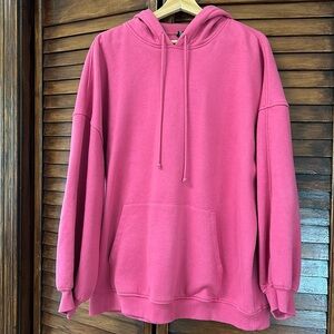 H&M oversized hoodie - Pink - Large